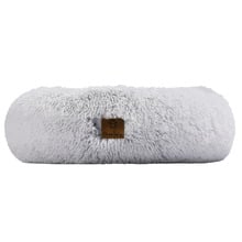 Donut Faux Chinchilla Dog Bed